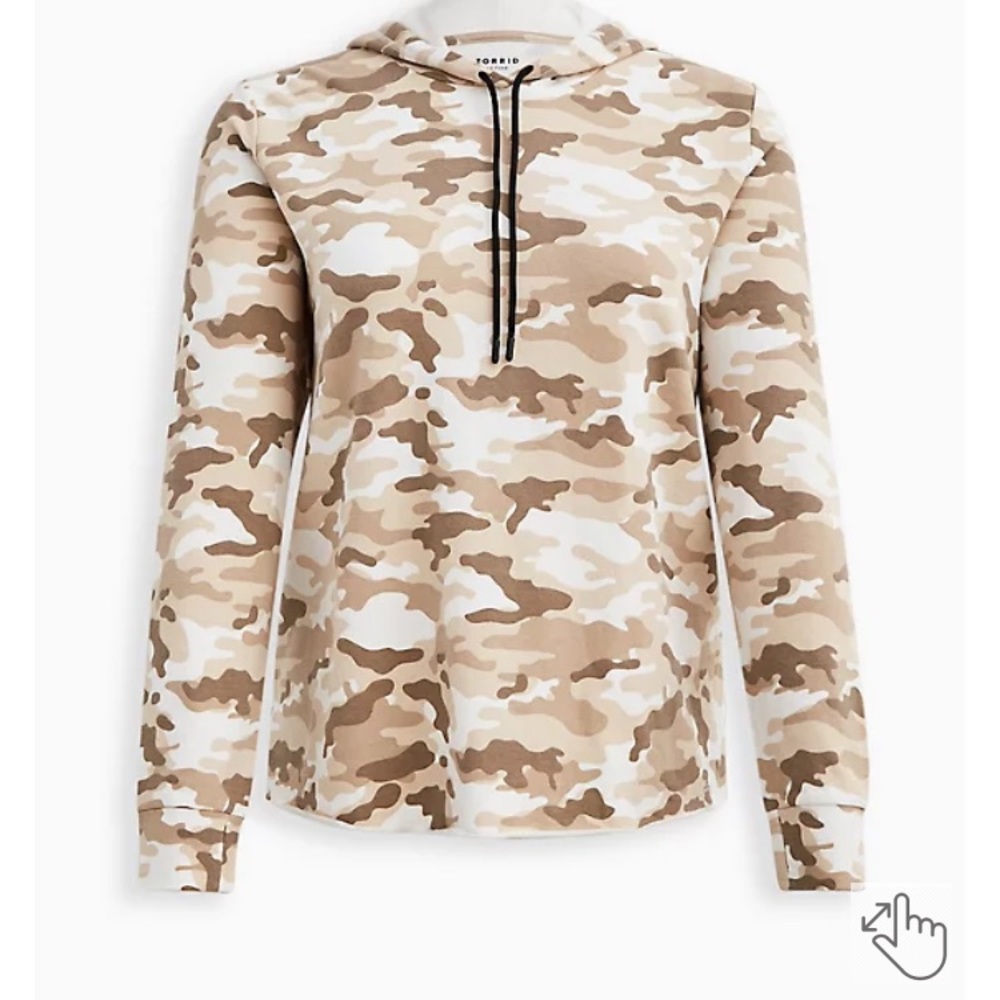 Torrid 3X Camo Hooded Sweatshirt